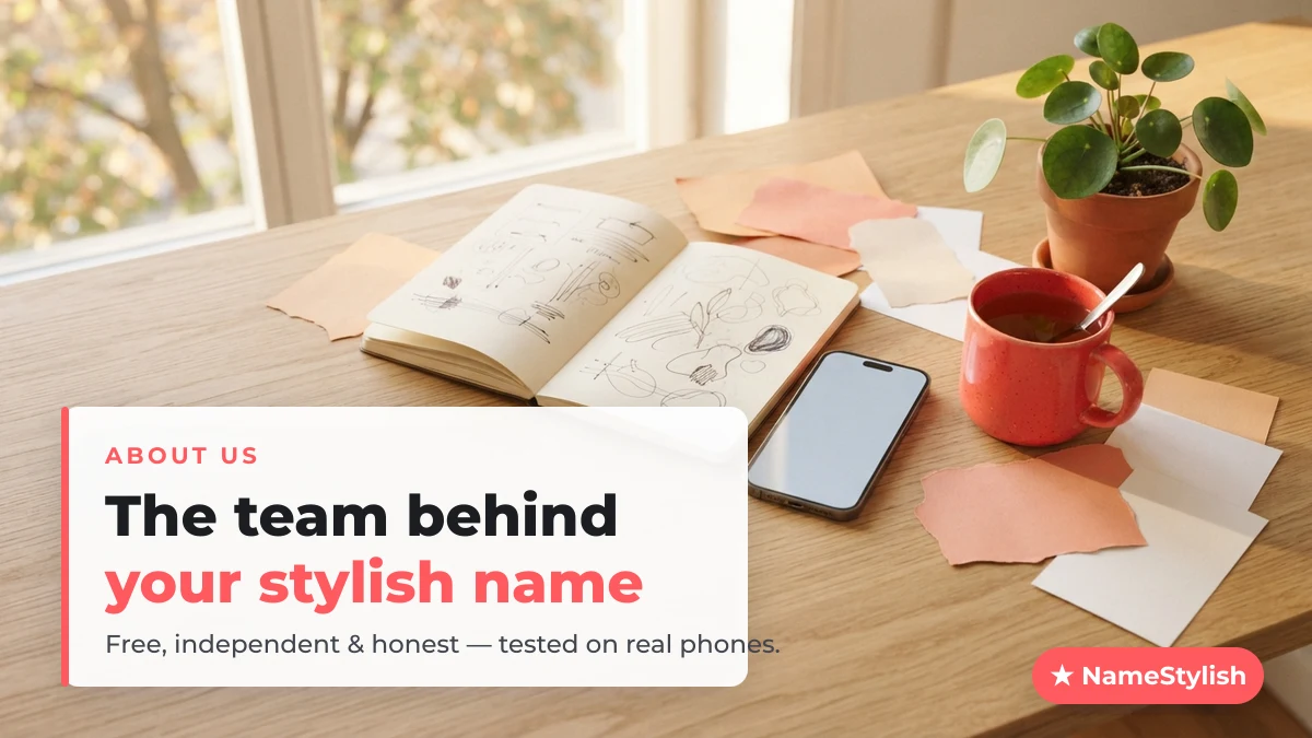 About NameStylish — the team behind the free stylish name generator