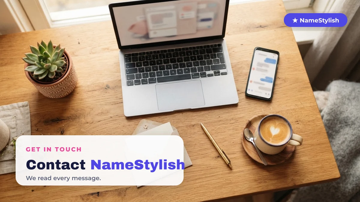 Contact NameStylish — get in touch with the stylish name generator team